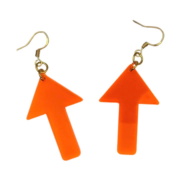 Durchscheinende Ohrringe mit Pfeil nach oben für den Großhandel von The Spooky Haus