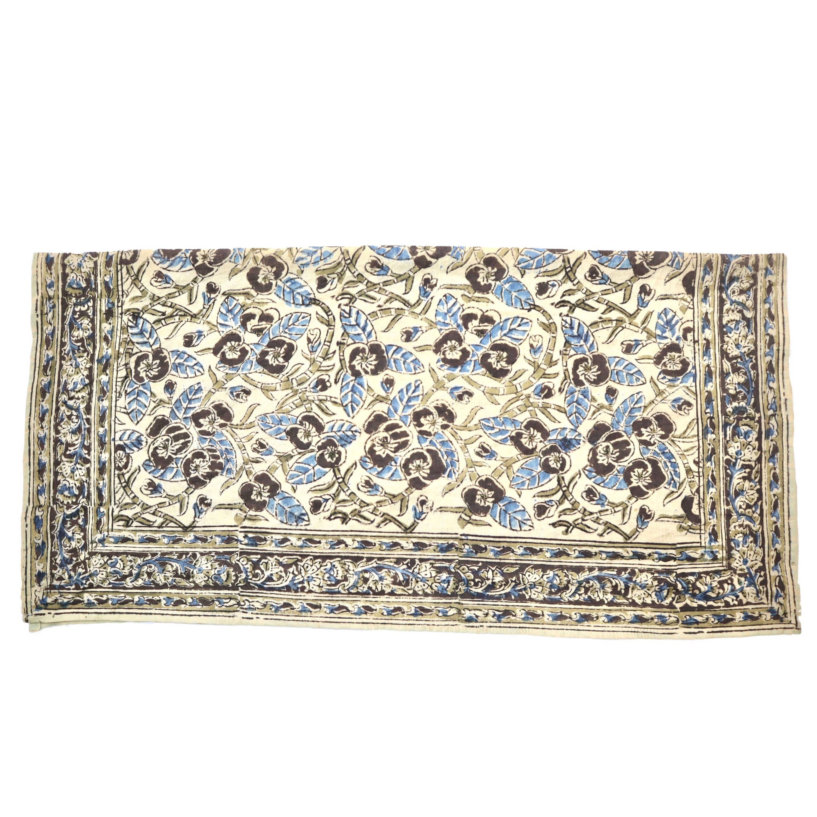 White Lotus Fashions - Vendita all'ingrosso Bandana - Donna - Crepuscolo della Natura - Bandana in Cotone Kalamkari (KK1443)2