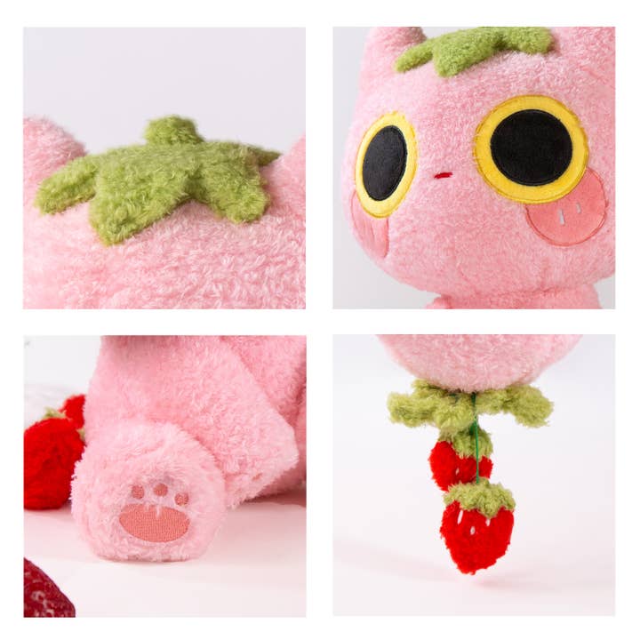 MikouArt - Wholesale Stuffed/Plush Toy - Kids & Baby - Strawmi – Strawberry Cat Plush Toy