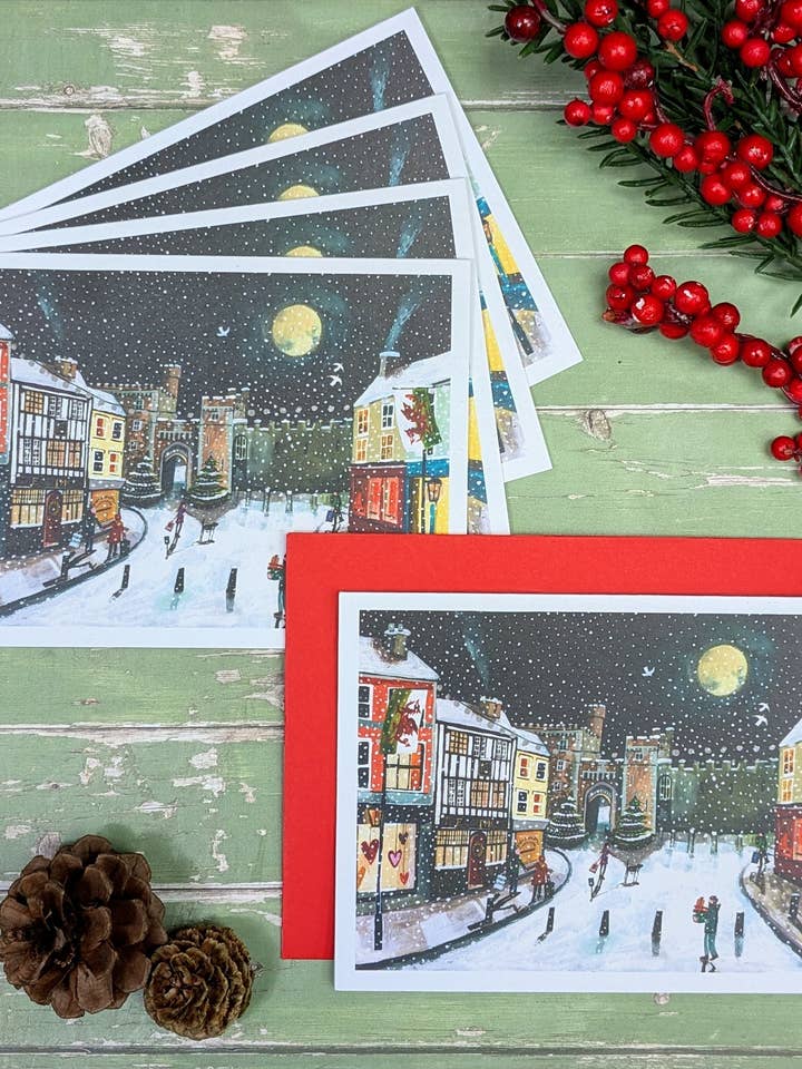 Goat Major Greetings Card - 5 Pack for wholesale by Driftwood Designs