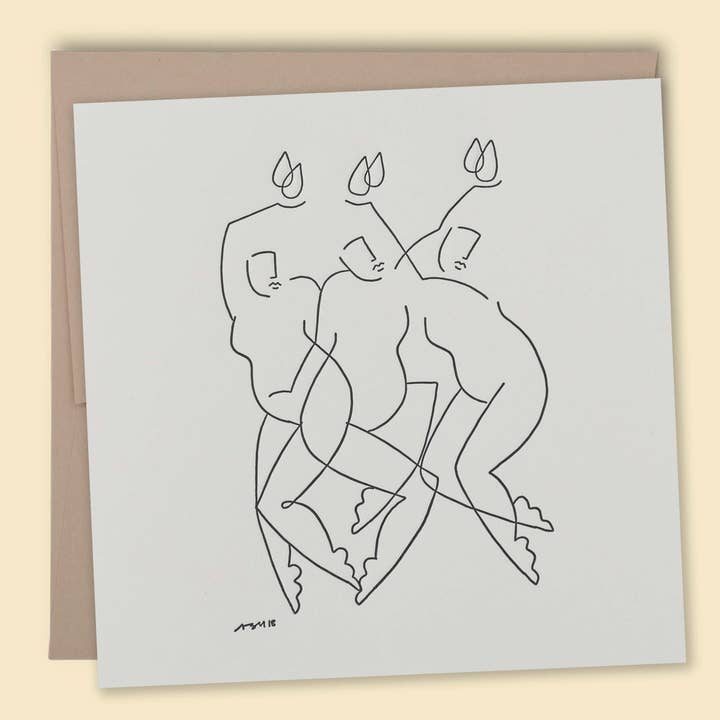 Rain Letterpress Card - Wholesale for wholesale by Papernest