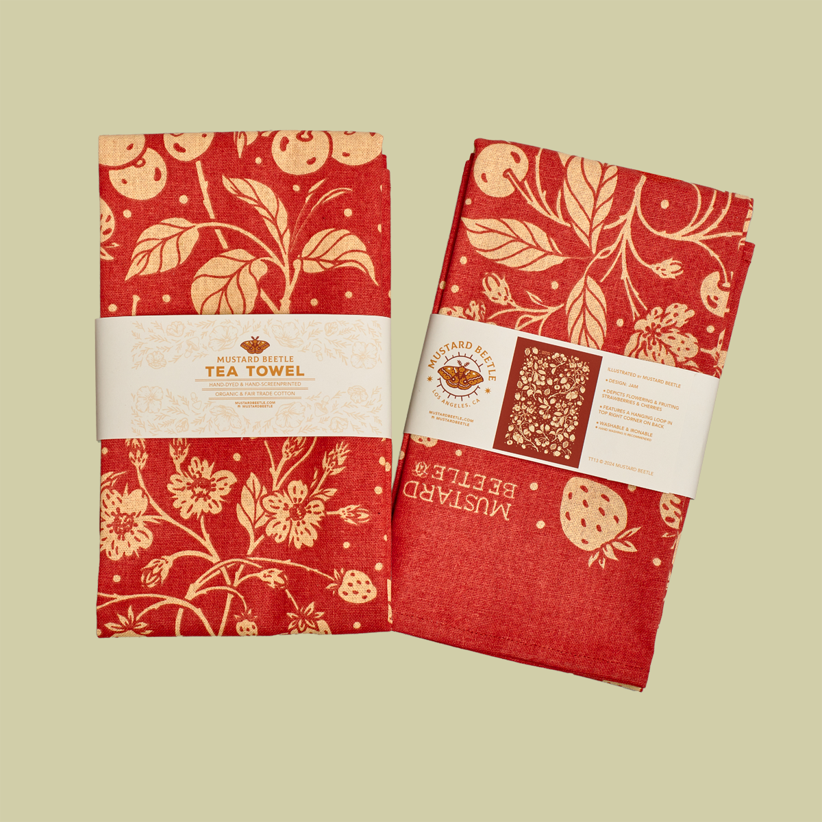 Mustard Beetle - Wholesale Tea Towel - Tea Towel: Jam3