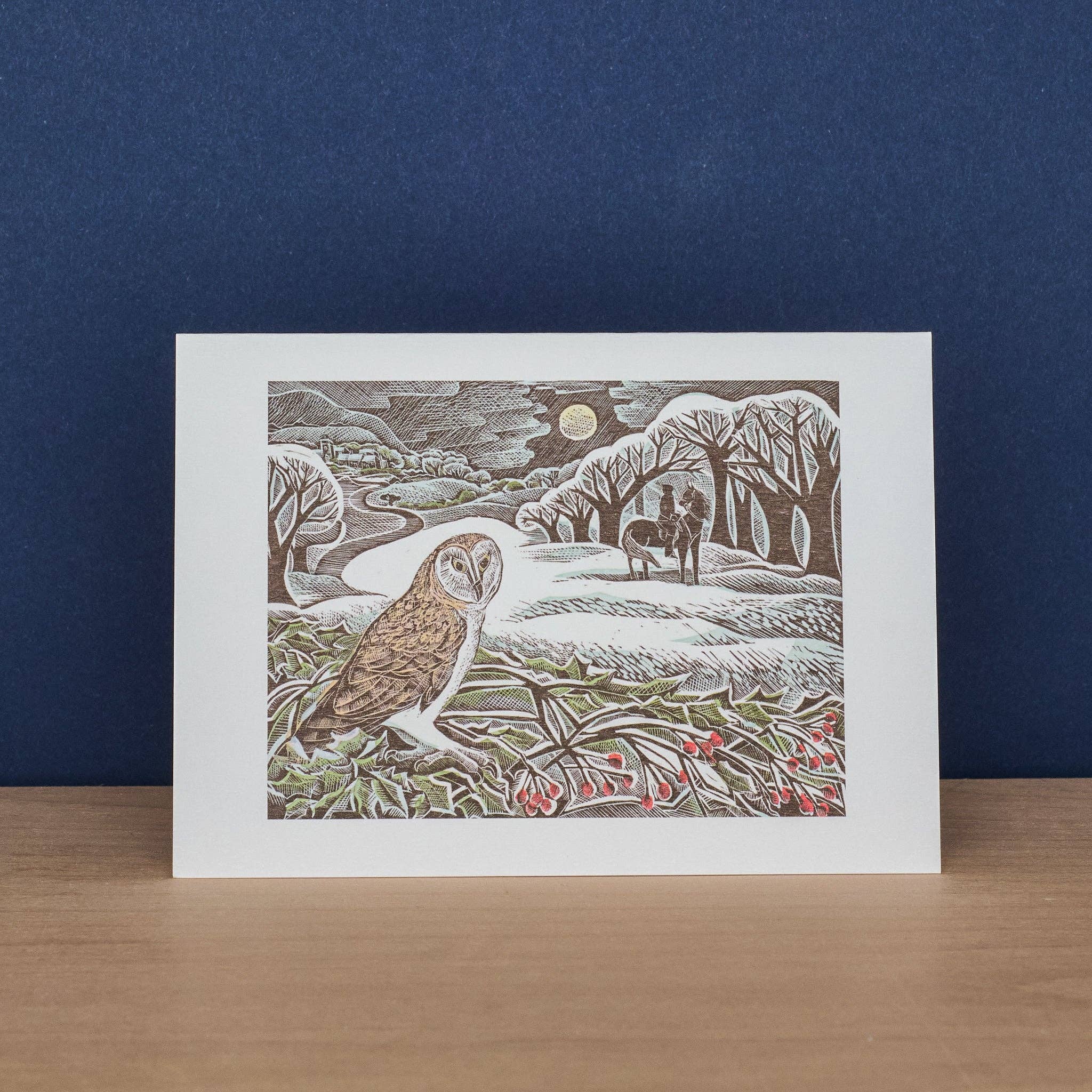 Art Angels - Wholesale Stationery/Notecard Set - Owl Flight & Christmas Cottage2