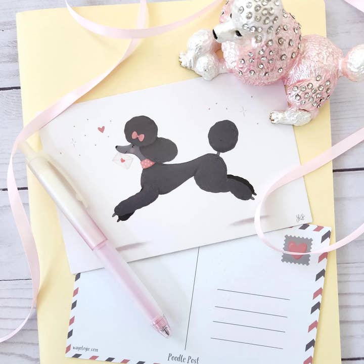 Wagologie - Wholesale Postcard Set - Poodle Postcards Dog Postcard Pack