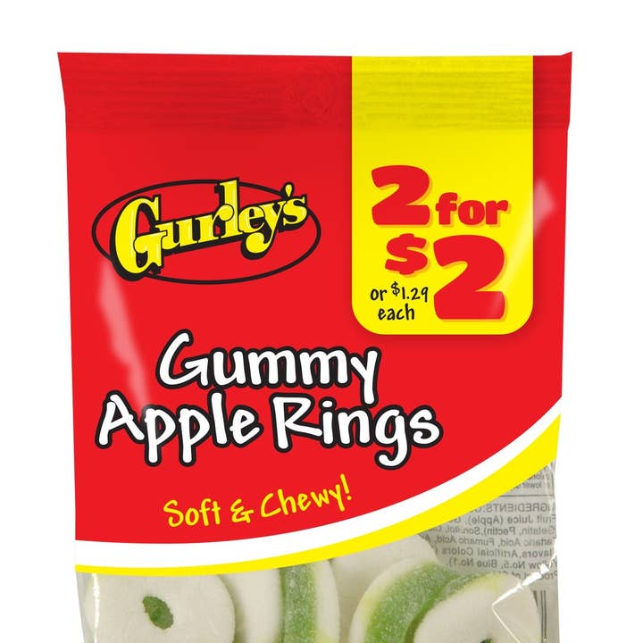 Shop The King - Wholesale Gummy - Gurley's Gummi Apple Ring (Pack of 12)0