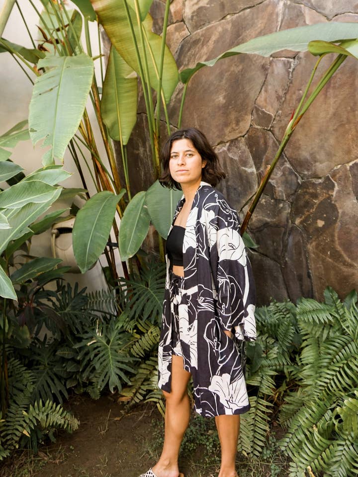 by kvp - Wholesale Robe - Women's - Ingrid Robe in Calla Lily1