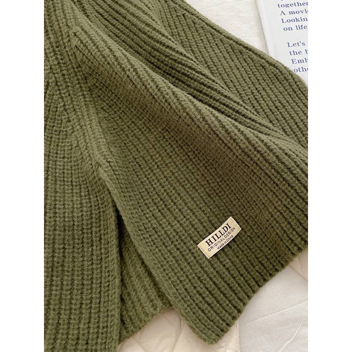 StyleGalX - Venta al por mayor Bufanda - Mujer - Chal y bufanda de punto con cuello alto en colores sólidos para invierno10