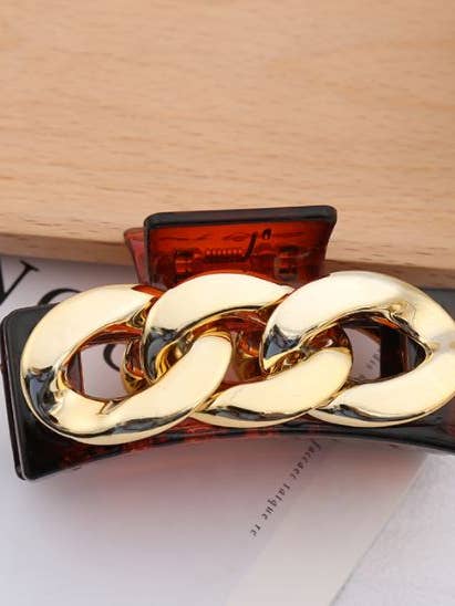 Låst ned Curb Link Hair Clip for engroshandel hos AMD COLLECTIVE