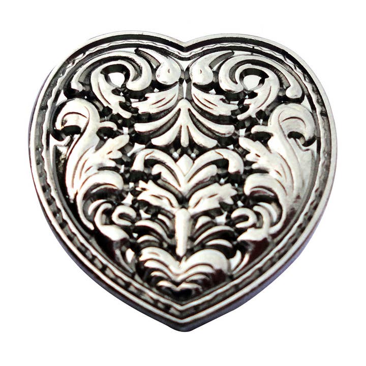 Heart with Pewter Finish for wholesale by Fun Markers