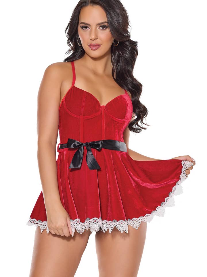 24318 Rotes Filzkleid von COQUETTE für den Großhandel von Grey Trade