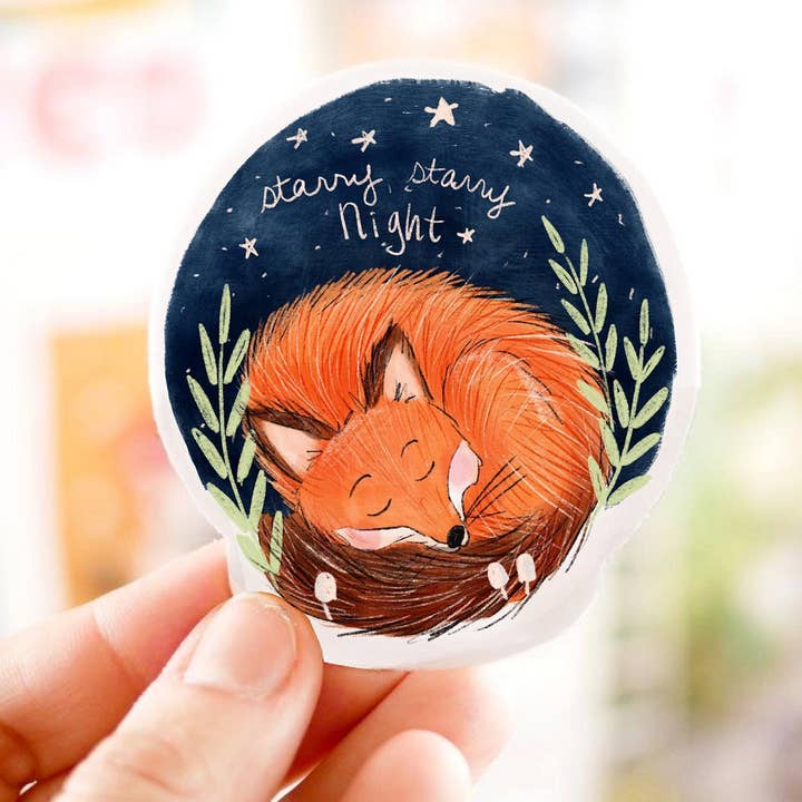 Starry Night Sticker voor wholesale door Forest & Fauna Paper Co.