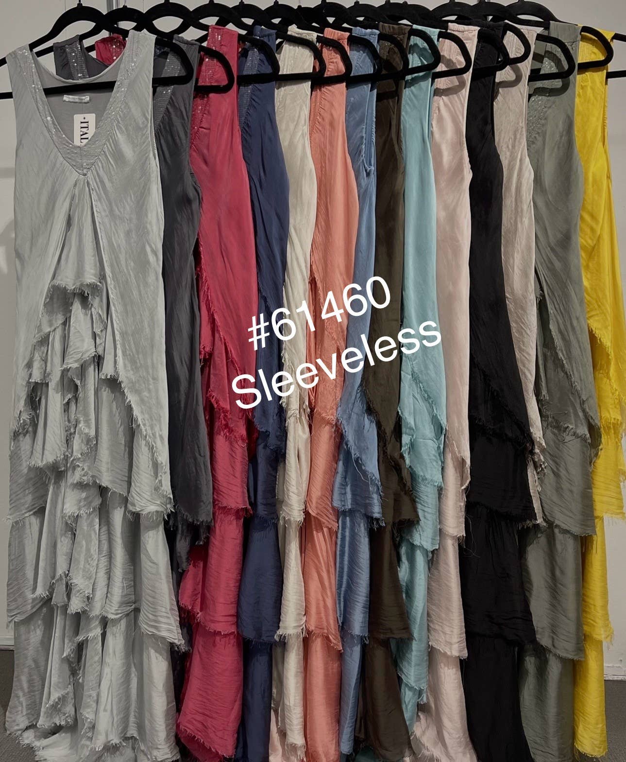 Dance in Paris - Wholesale Dress - Women's - Dress- Silk Maxi with Sequenced V-Neck9