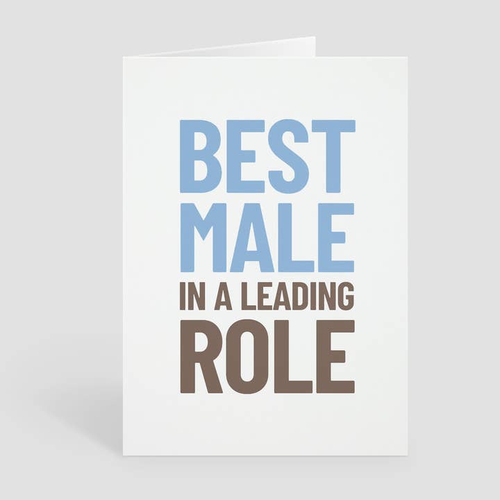 Mand, fars dags lykønskningskort for engroshandel hos Y Studio