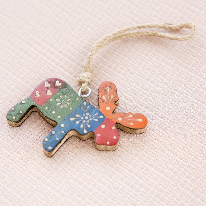 Hanging Wood Moose for wholesale by Rahab's Rope