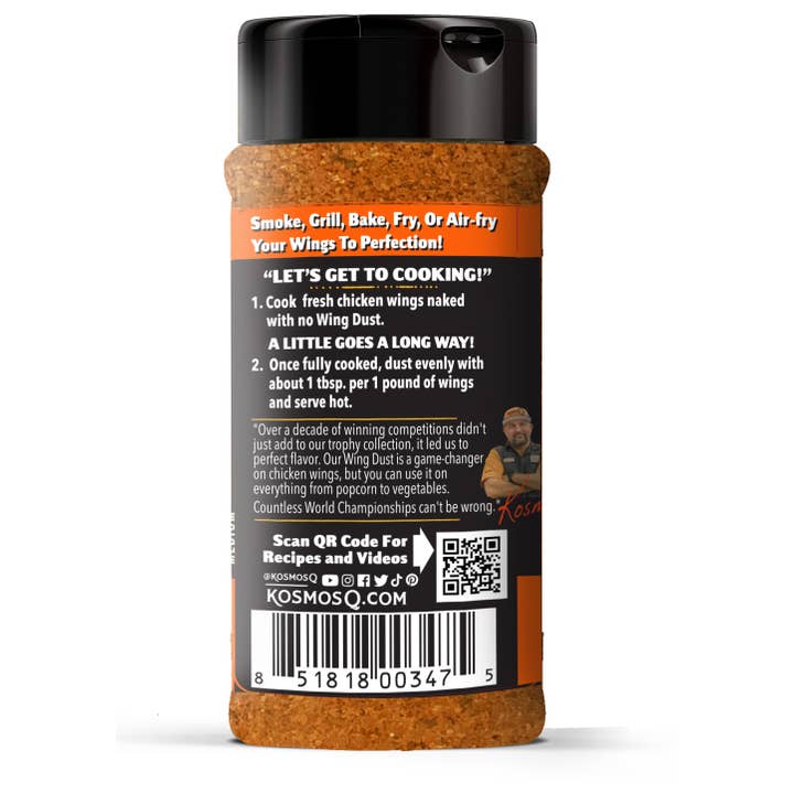 Kosmos Q - Wholesale Dried Spice Mix - Buffalo Wing Dust (Case of 6)