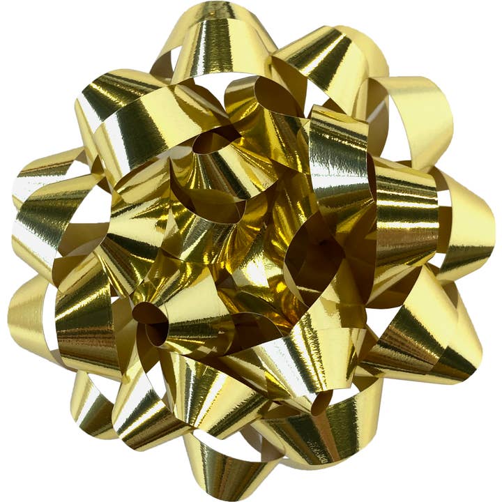 Jillson & Roberts - Wholesale Bow - Gift Wrapping - Bows - 5" Metallic Gold
