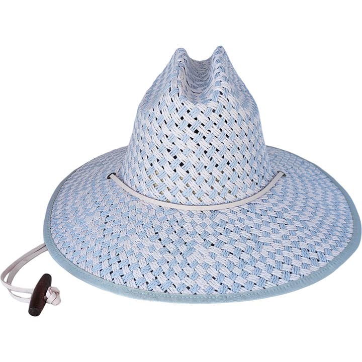 Baldiz Ice Blue Wide Brim Lifeguard Hat for wholesale on Faire