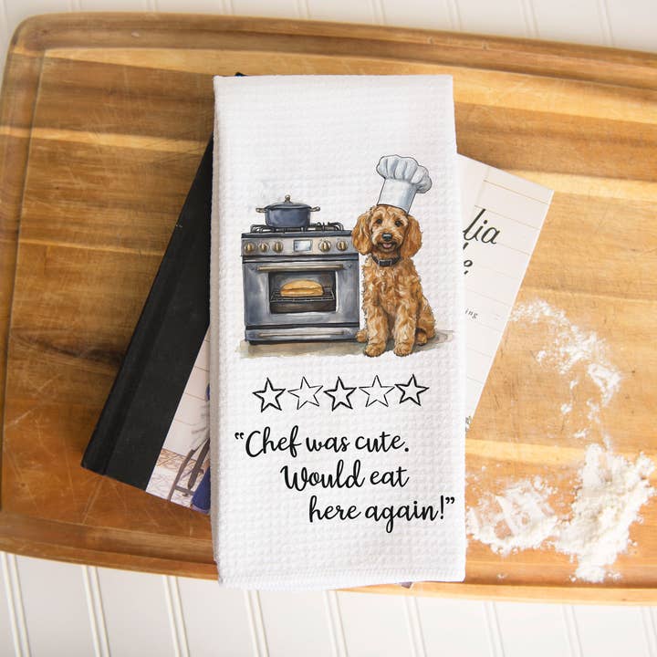 Canary Road - Wholesale Tea Towel - Doodle Dog Kitchen Towel, Funny Pet Gift Dish Towel Puppy