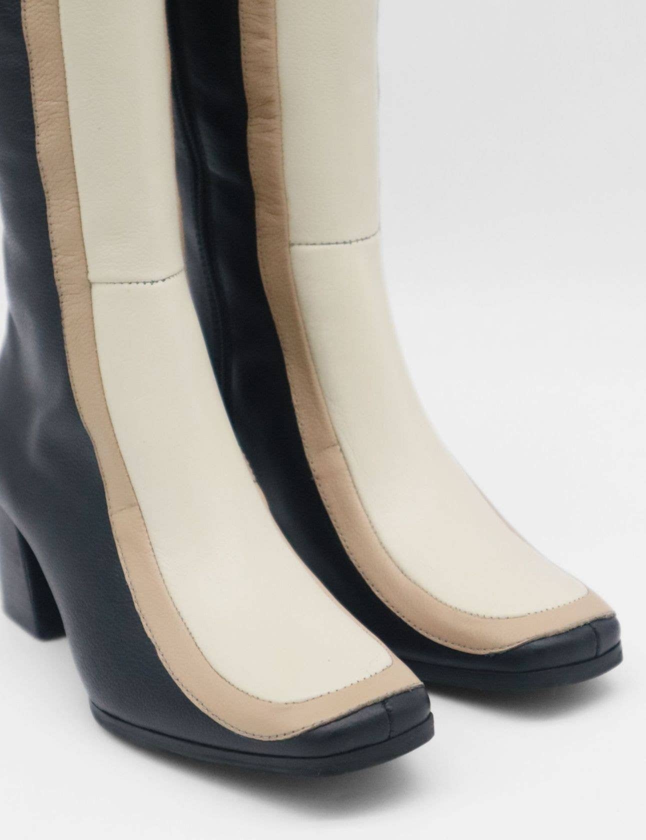 Revival knee high boots black leather women's shoes for wholesale on Faire5