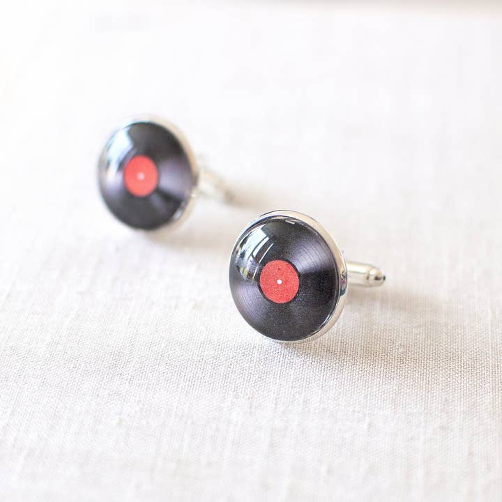 Juju Treasures – wholesale Cufflinks – Vinyl Record Cufflinks1