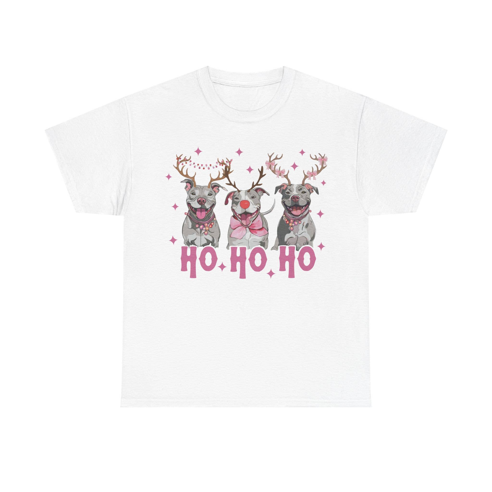 NVC Ecommerce LLC - Wholesale T-Shirt (Graphic) - Women's - Pitbull Christmas Shirt, Ho Ho Ho Crewneck Sweater0