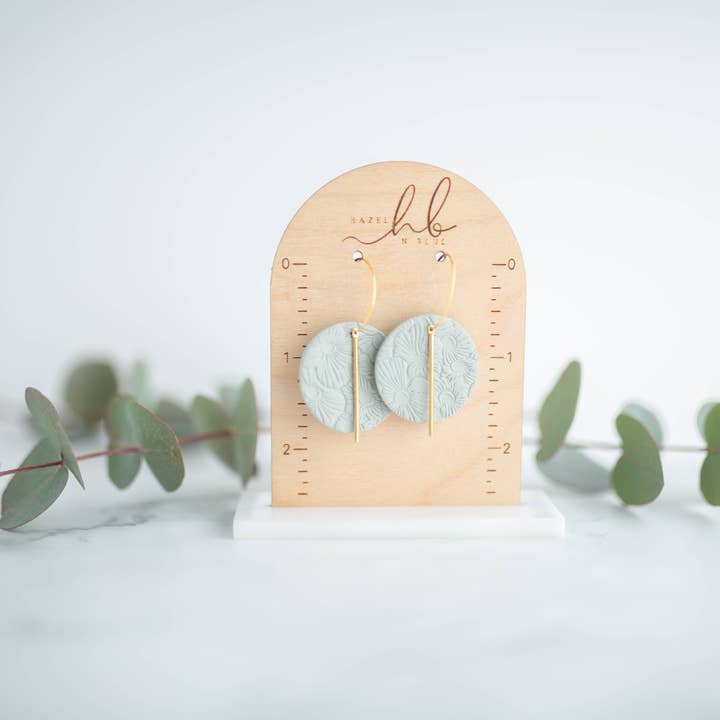 Hazel n Blue - Wholesale Dangle Earrings - Clay Earrings | Simple Circle Hoops | Spring Fling Collection7