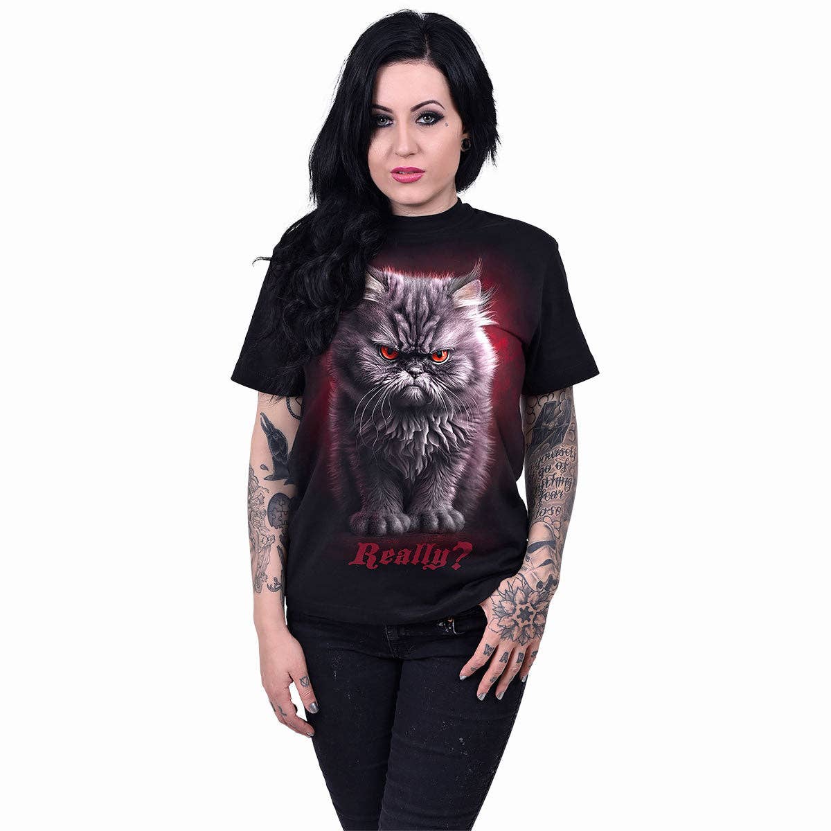 Spiral - Wholesale T-Shirt (Graphic) - Unisex - ANGER MANAGEMENT - Front Print T-Shirt Black1