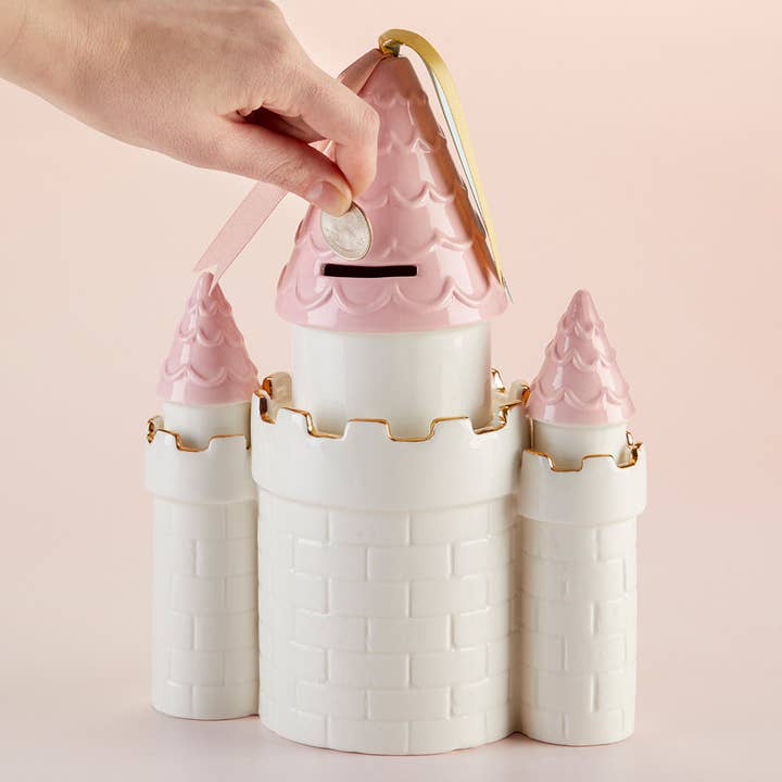 Baby Aspen - Wholesale Money/piggy bank – Child & baby - Simply Enchanted Castle Ceramic Bank2