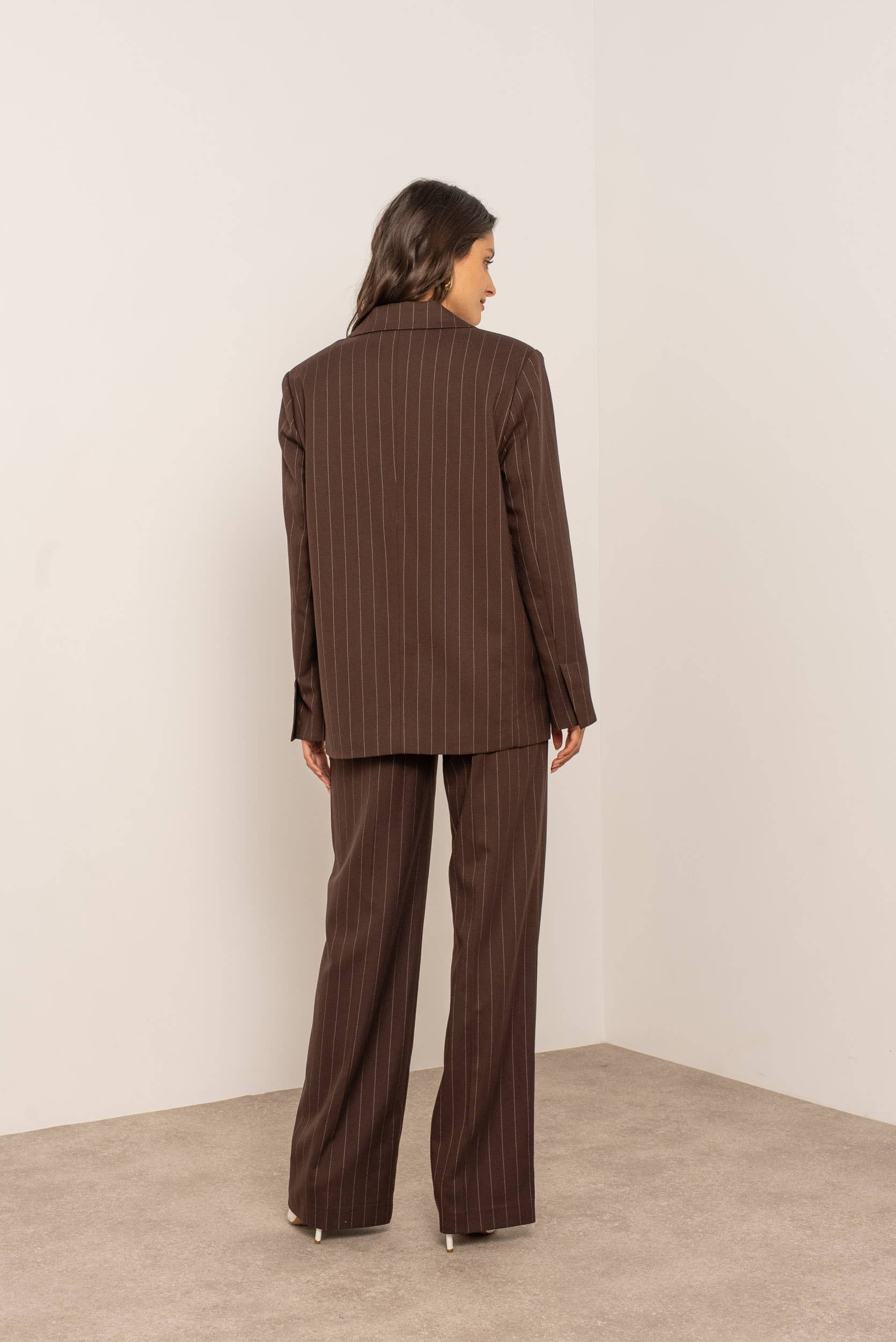 Attentif Paris - Wholesale Blazer - Women's - Oversized pinstripe blazer30