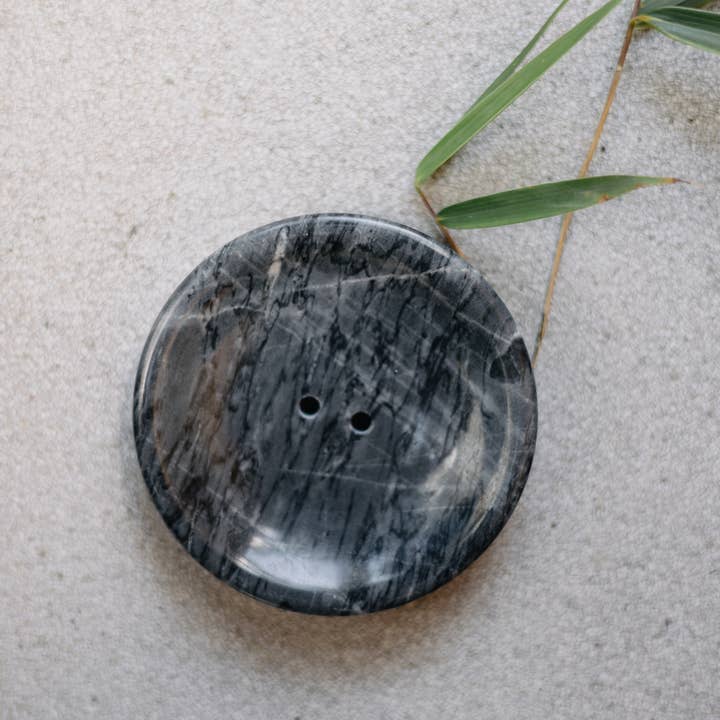 Croll & Denecke - Wholesale Bath Soap Dish - Soap dish made of genuine dark marble - chic eco design1