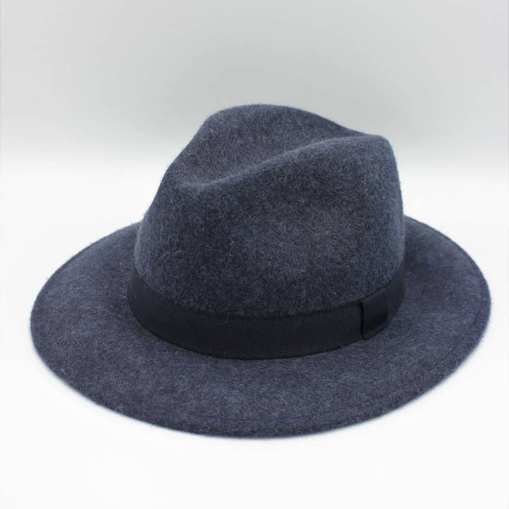 Hologramme Paris - Wholesale Fedora - Unisex - Heather Classic Wool Fedora Hat with Ribbon6
