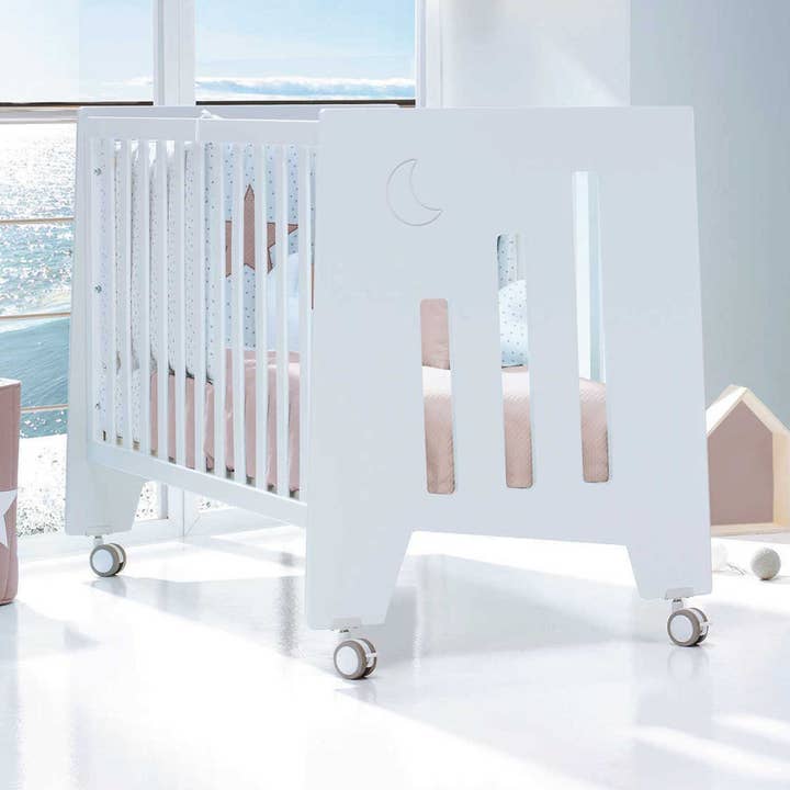 Wieg co-sleeper wit hout 60x120 cm (5in1) · Omni Due White C181D-M7700 voor wholesale door Alondra Baby