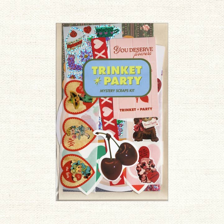 Trinket Party - Wholesale Scrapbooking Kit - Mystery Scraps Kit1
