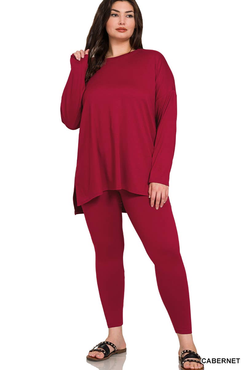 42POPS - Vente Ensemble de vêtements d'intérieur – femme - ".._ Ensemble de détente en microfibre Plus40
