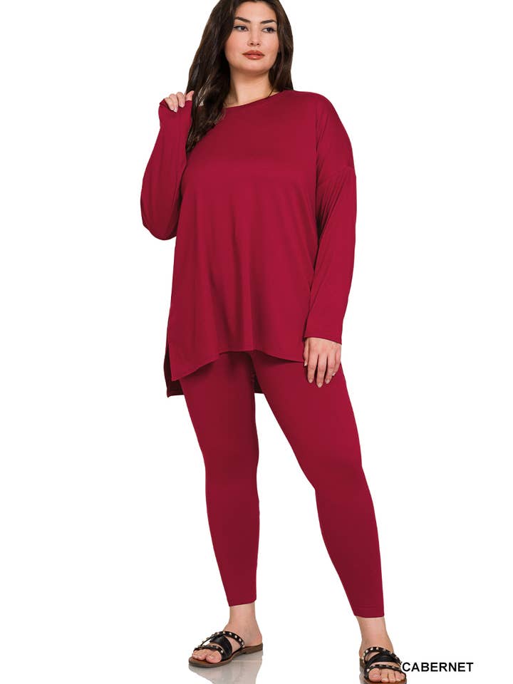 42POPS - Vente Ensemble de vêtements d'intérieur – femme - ".._ Ensemble de détente en microfibre Plus40