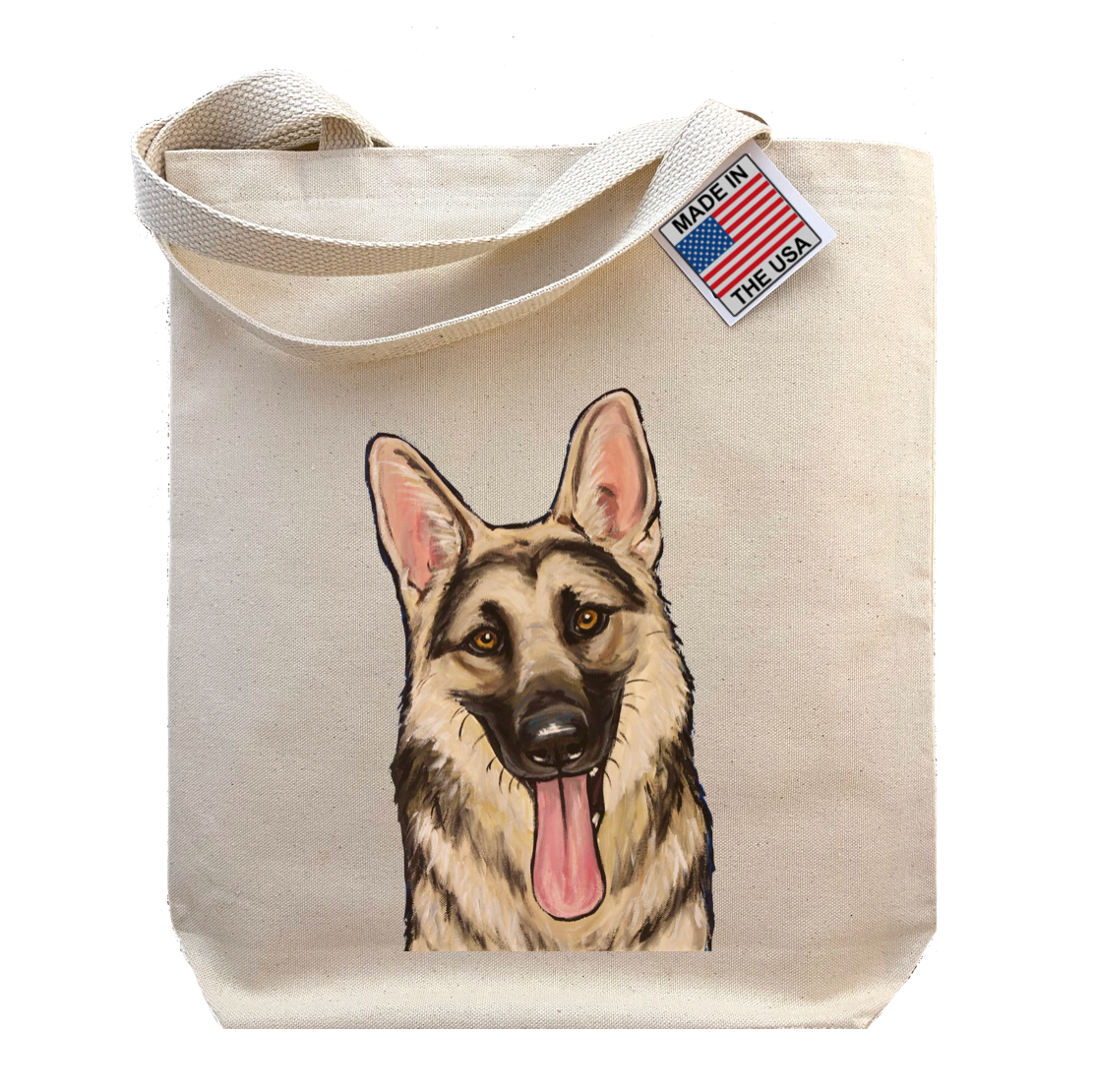 German Shepherd Dog  Personalised Tote Shopper Bag I'm a Crazy Lady 