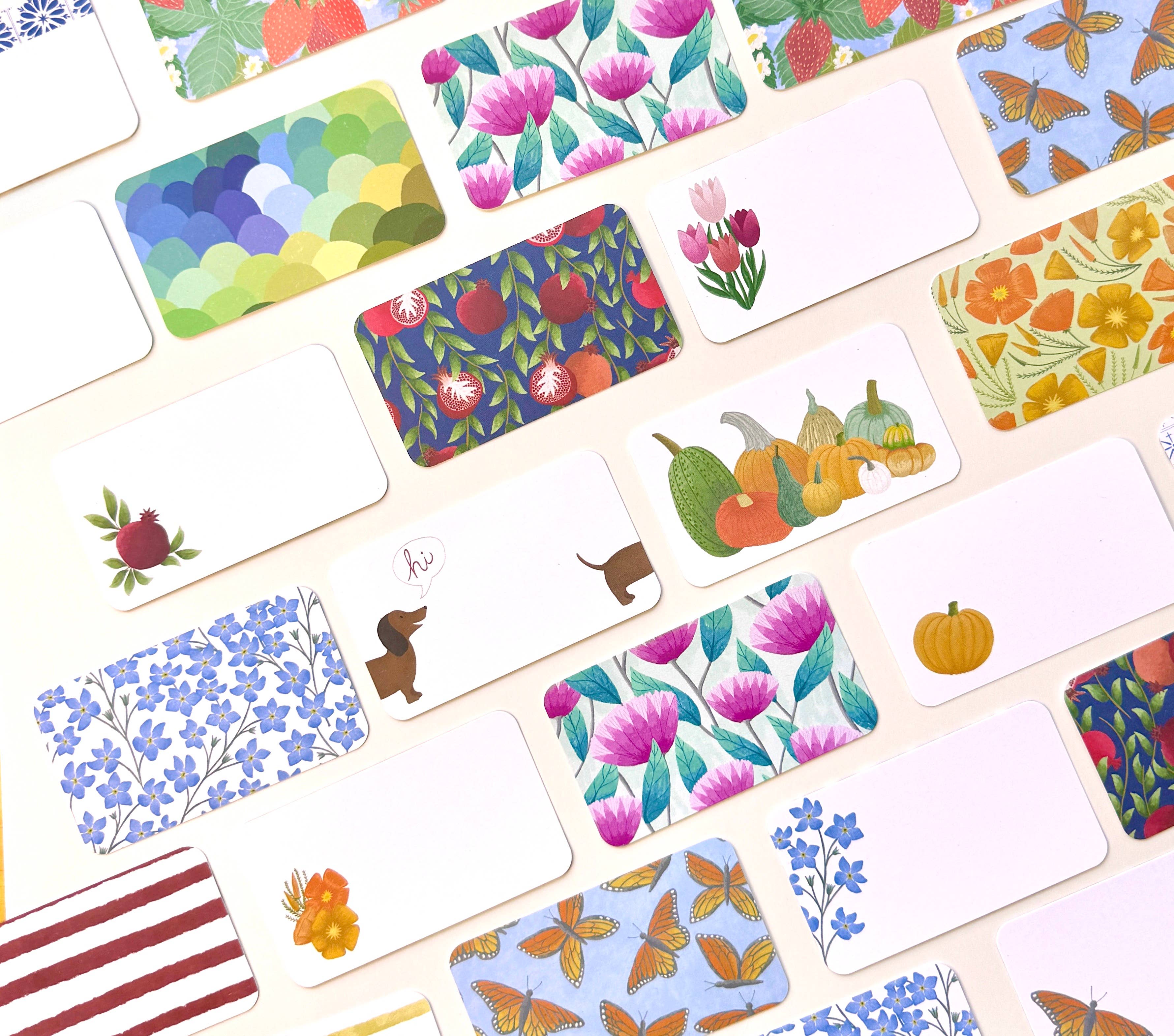 Courtney Beyer Design - Wholesale Stationery/Notecard Set - 10 Tiny Flat Cards - Wiener Dog4