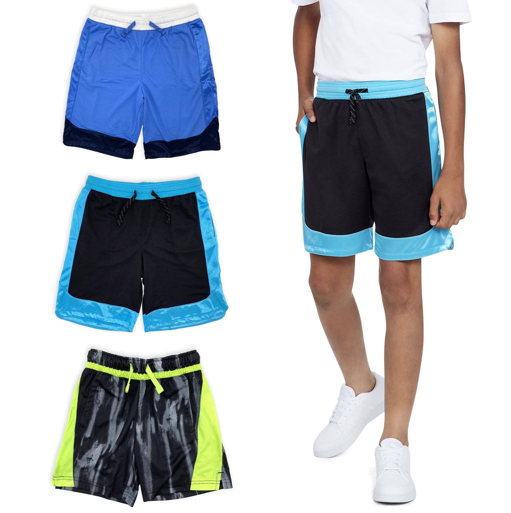 I-Wear Brands - Wholesale Athletic Shorts - Kids - Boy's Basketball Shorts With Pockets11