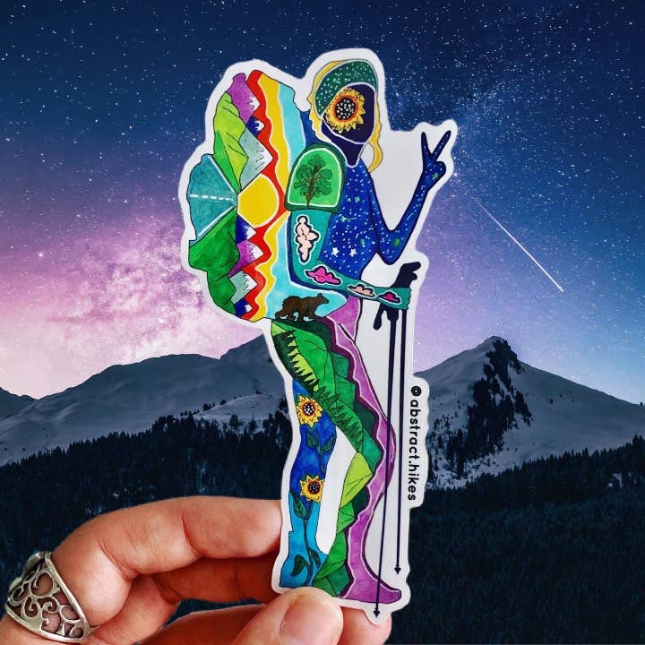 Abstract Hikes - Wholesale Sticker - Hiking Sticker: "Chica"5