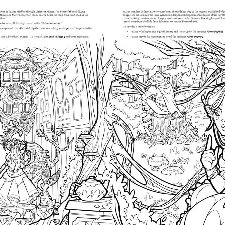 Insight Editions - #1 Pop Culture Publisher - Wholesale Coloring & Activity Book - Adult - Critical Role: Fearne Calloway’s Fey Fantasy - SALE!4