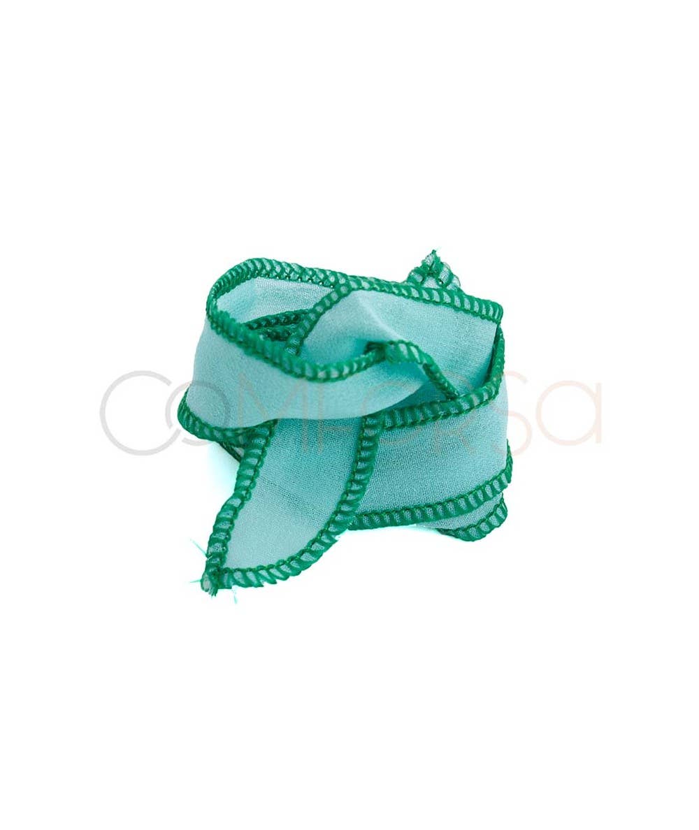 COM FORSA SL - Wholesale Craft Supplies - Trimmed Thai Silk Green/Green 60Cm1