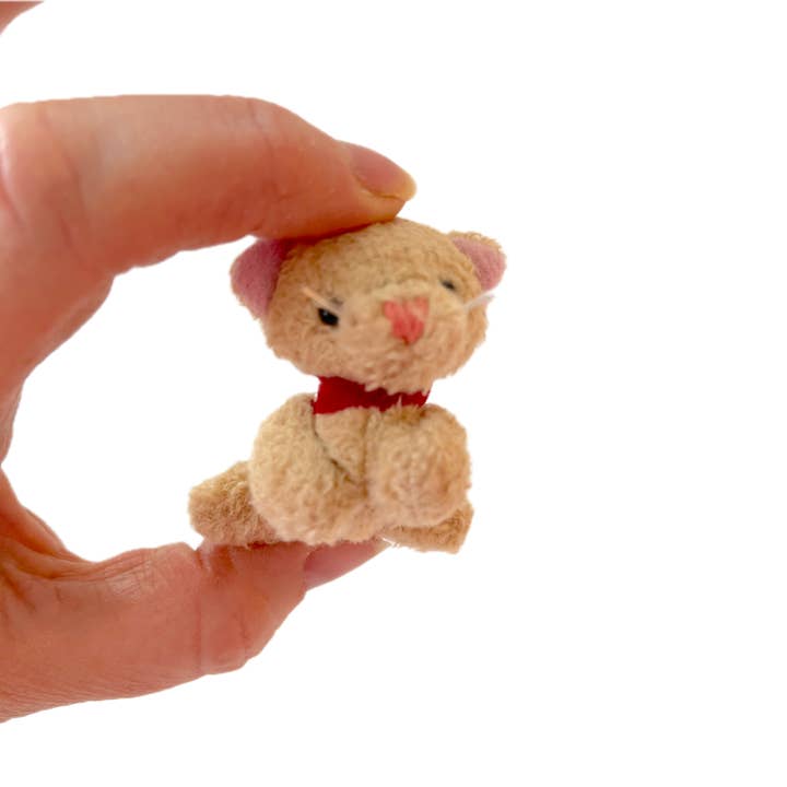 Small Plush Kitty Cat (Beige) for wholesale by The Gifted Rat