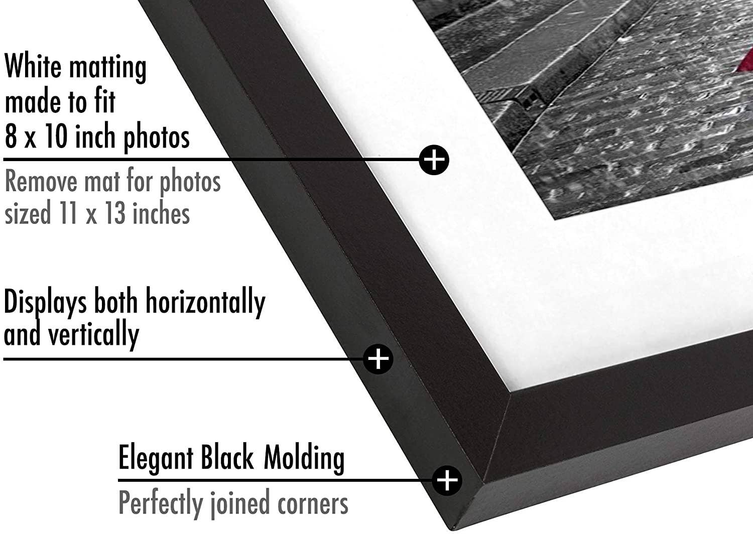 Americanflat - Wholesale Picture Frame - Americanflat Picture Frame with Mat Standard Molding160