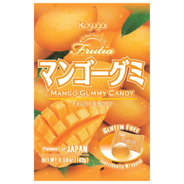 L&F Universal Goods - Wholesale Gummy - Kasugai Frutia Mango Gummy 2/12/3.59OZ