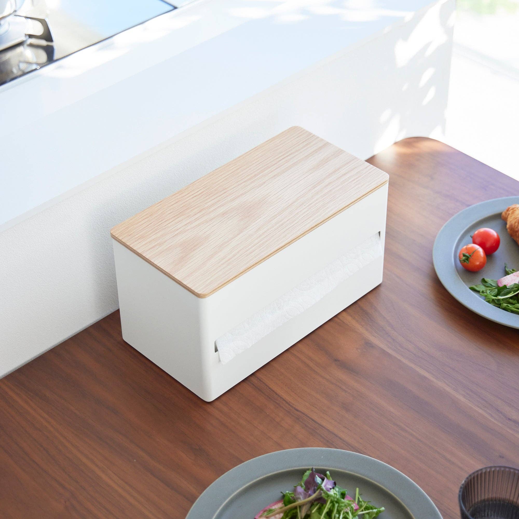 Yamazaki Home - Wholesale Paper Towel Holder - Paper Towel Dispenser - Steel + Wood4