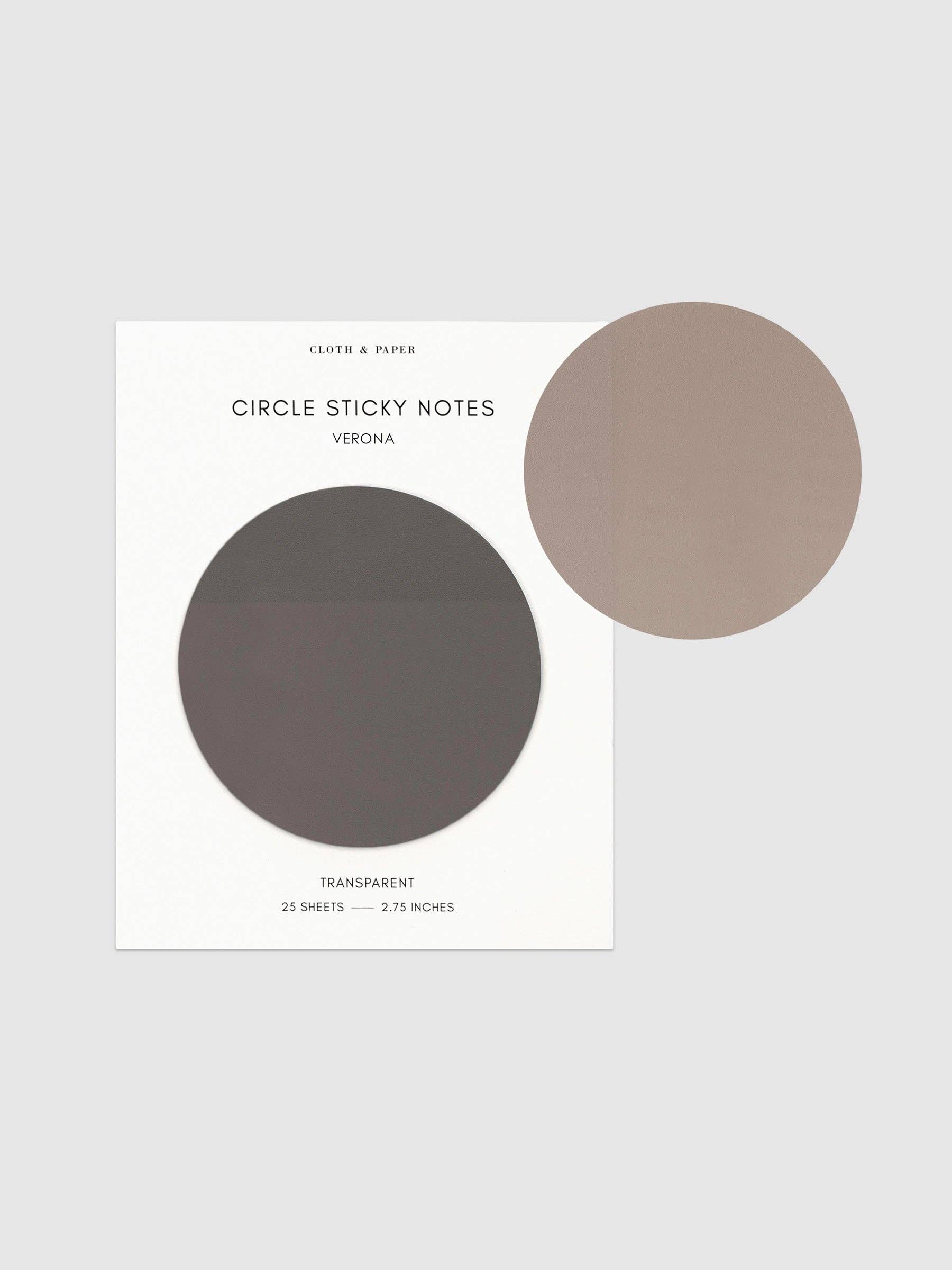 Cloth & Paper - Wholesale Sticky notes - Transparent Circle Sticky Notes33