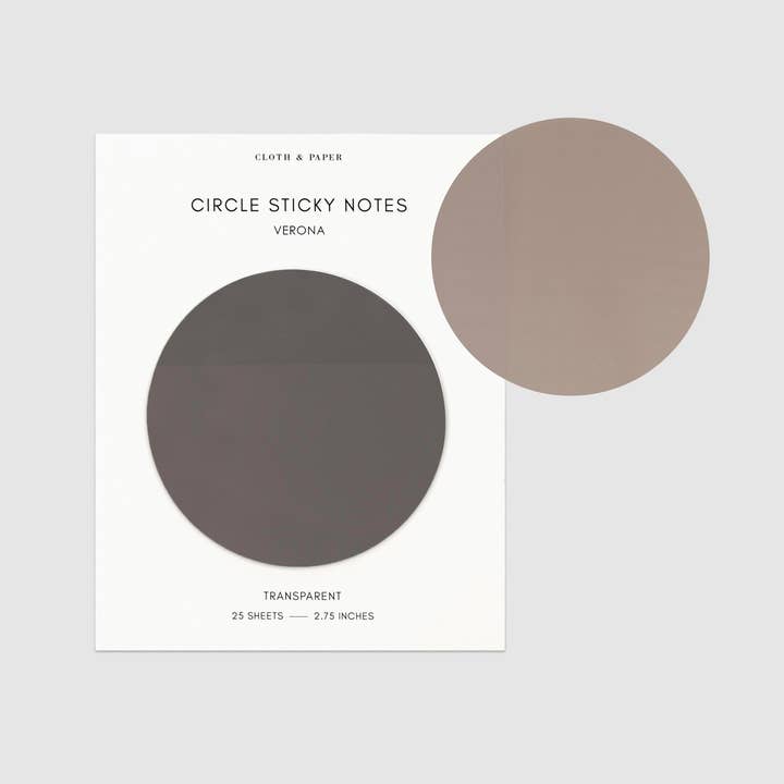Cloth & Paper - Wholesale Sticky Notes - Transparent Circle Sticky Notes29