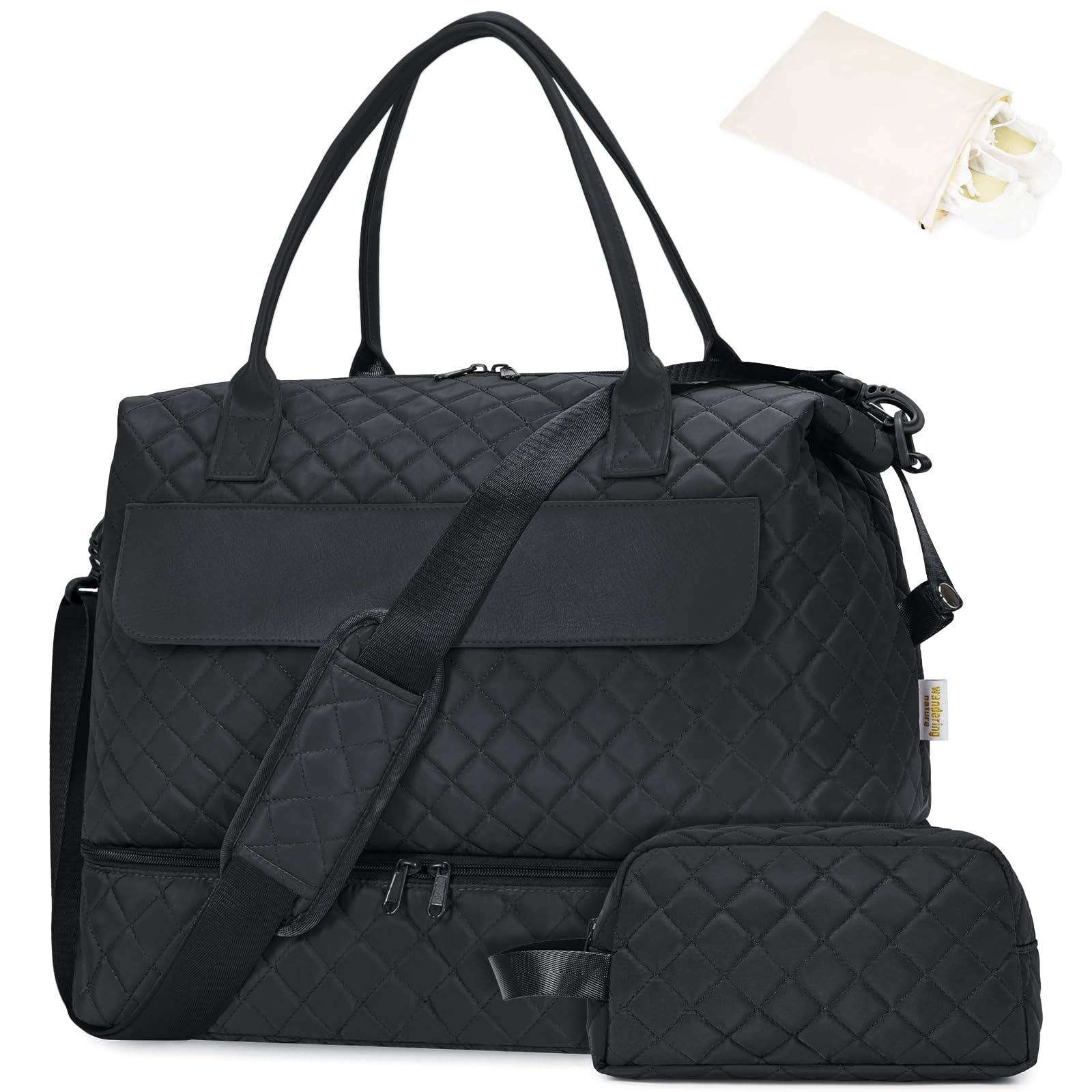 wandf – Engroshandel Stor rejse- og weekendtaske - Dame – Carry On Weekender-taske med skorum Rejsetaskesæt6