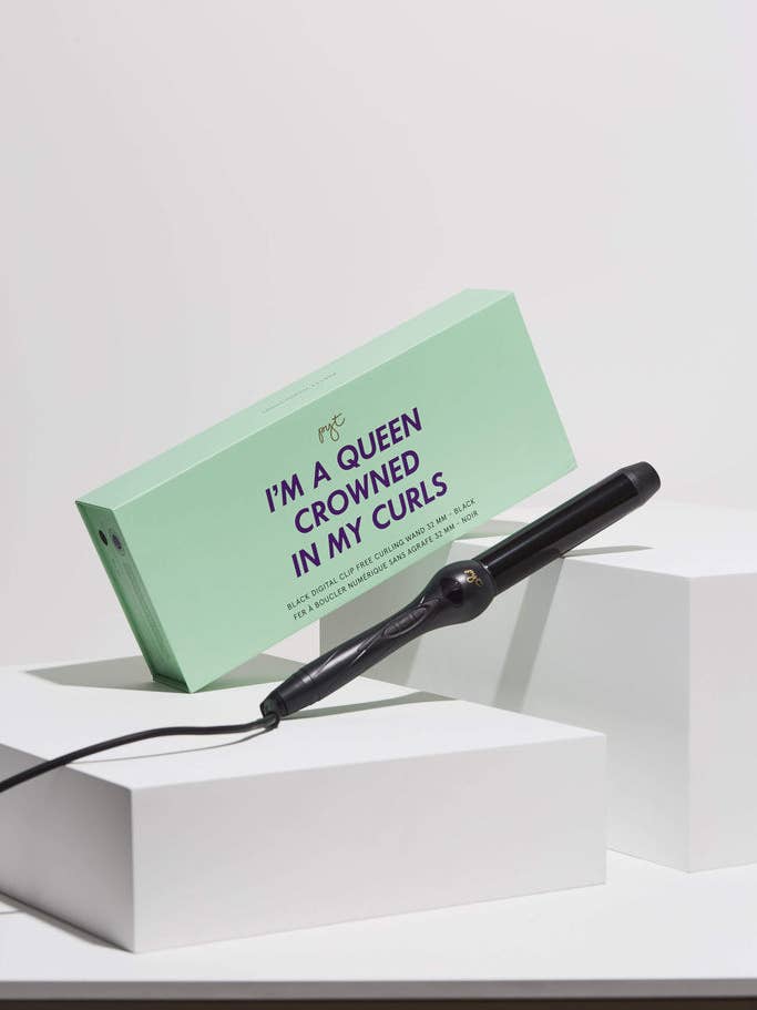 arricciacapelli digitale 32mm nero per la vendita all'ingrosso da parte di Pyt Haircare