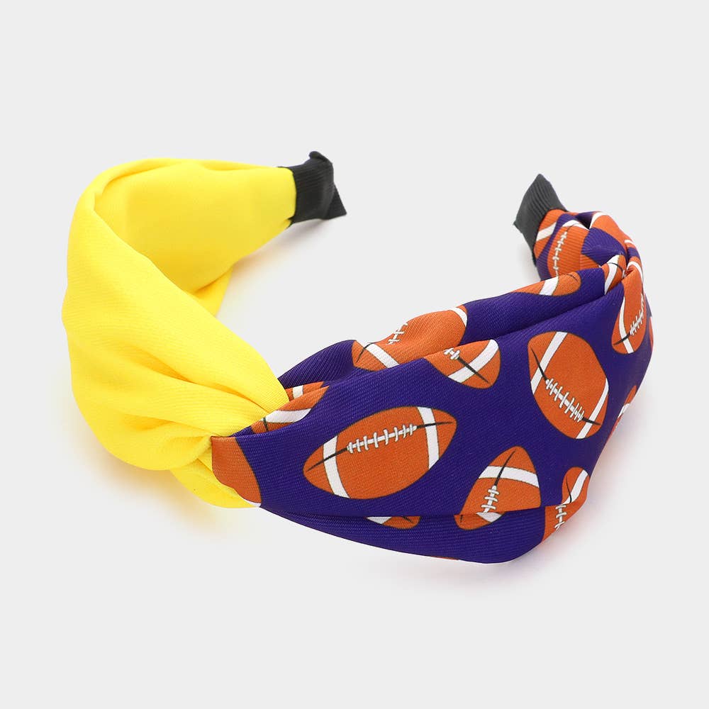 Sensibling Corp. - Wholesale Fashion Headband - Women's - Game Day Football Patterned Twisted Headband8